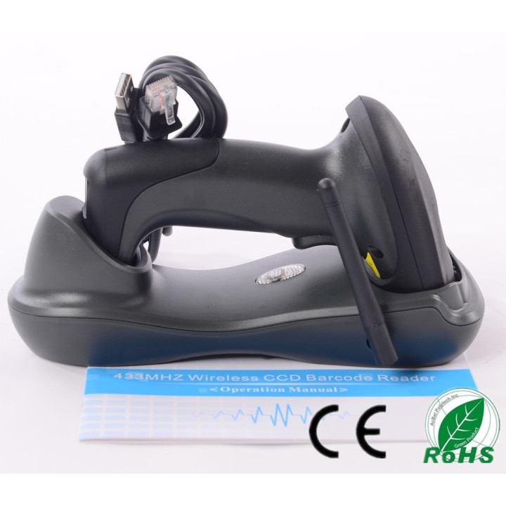 YT-1503 CCD bezdrátová čtečka čárových kódů, USB