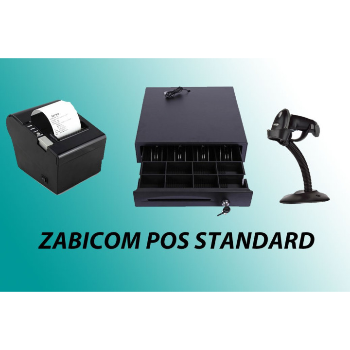 Zabicom POS standard – tiskárna 80 mm, zásuvka, čtečka
